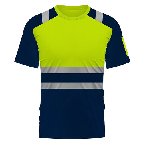 High Visibility Safety Work Shirts Summer Breathable Work T Shirt