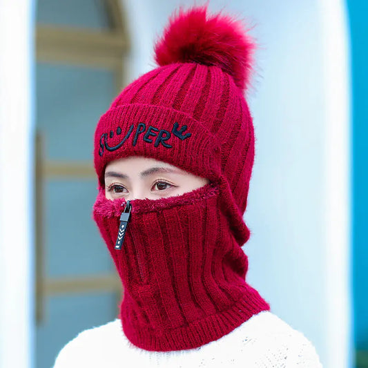 Knitted Winter Ear Protection Hat